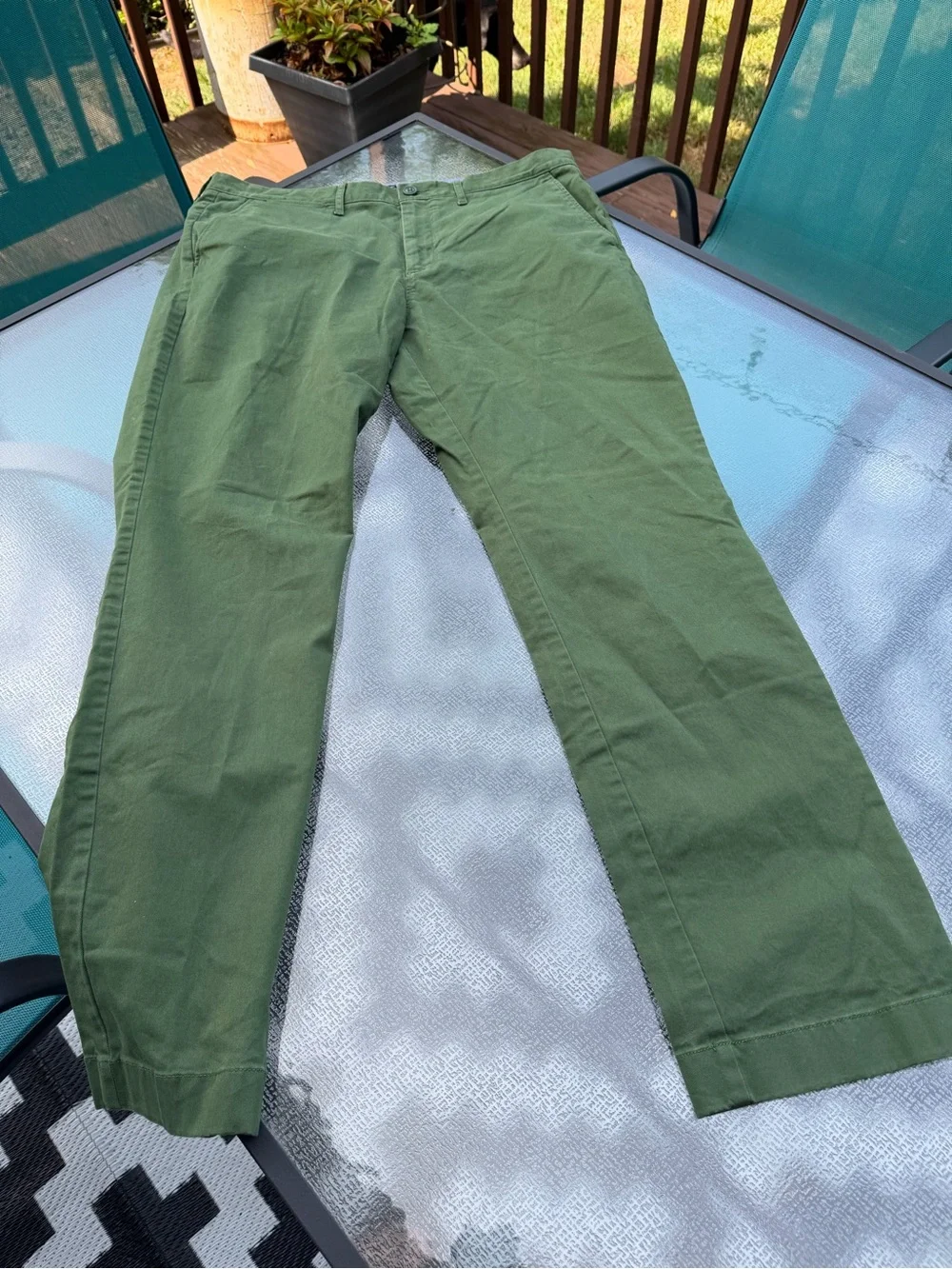 J. Crew Olive Green Chinos - Straight Leg
